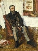 Edgar Degas Portrait d'homme Spain oil painting artist
